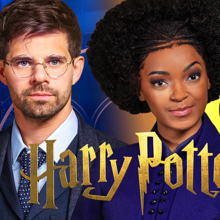 Harry-Potter und das verwunschene Kind - Schriftzug in gold