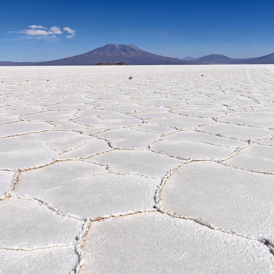 Die Salzwüste Salar de Uyuni in Boliven 