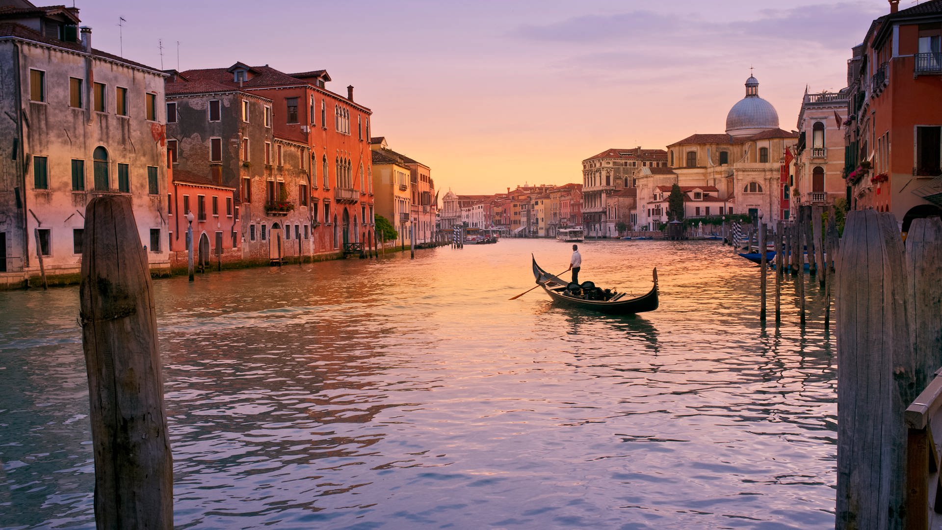 Die Kanäle in Venedig