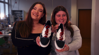Gepimpte und winterfest gemachte Stoffschuhe