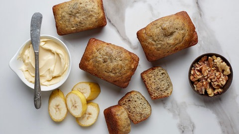 Rezept für leckeres Bananenbrot zum Selbermachen. (Foto: Colourbox)