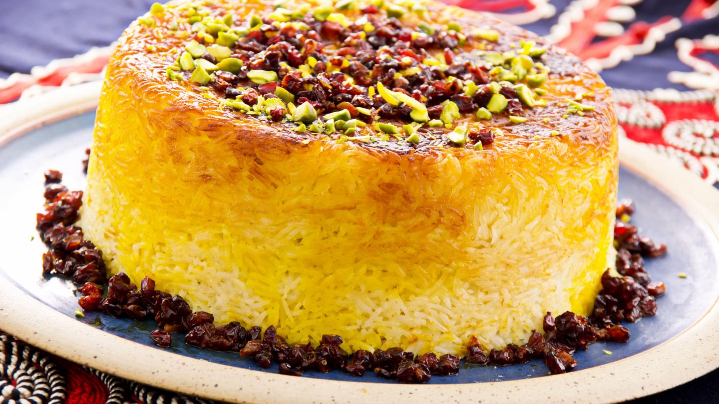 Tahchin Morgh (Persischer Reiskuchen) (Foto: Fotolia)