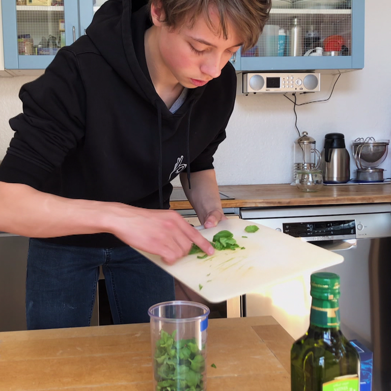 frisches Basilikum für das Pesto (Foto: SWR, SWR)