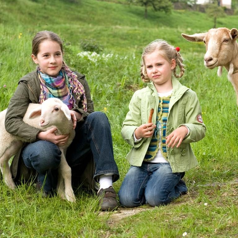 Kinder mit Ziegen (Foto: SWR, SWR -)
