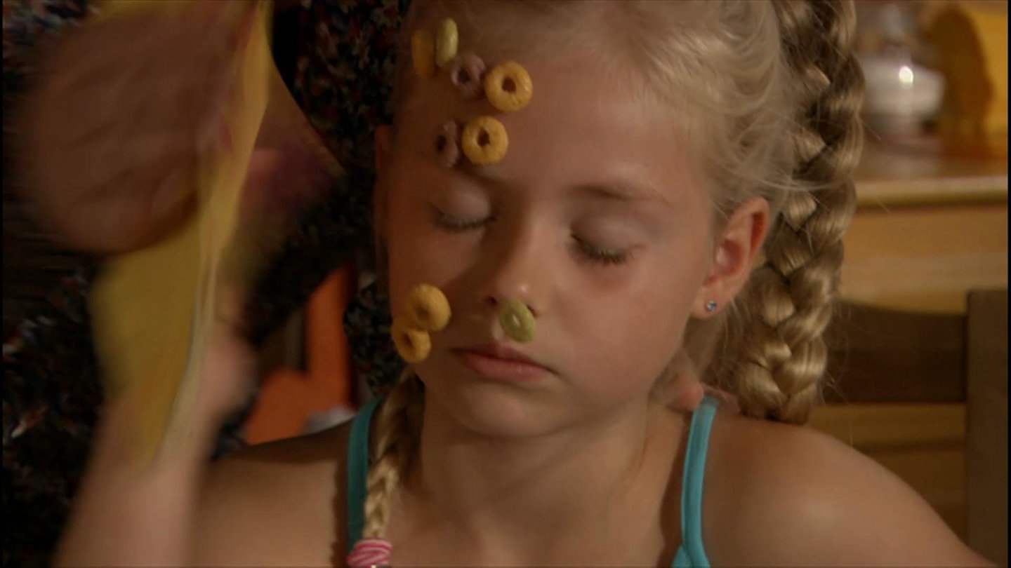 Lilie beim Frühstück