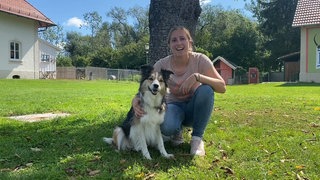 Filmtiertrainerin Pamina See mit Border Collie Sophie