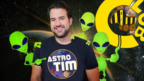 Tim Ruster alias Astro-Tim mit Aliens (Foto: IMAGO, SWR, Imago / agefotostock)