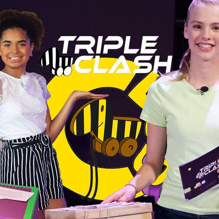 Die Triple-Clash-Moderatorinnen Filipa (13) und Juli (16) (Foto: SWR)