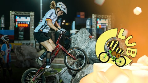 Nina Reichenbach beim Bike Trial (Foto: Nina Reichenbach)