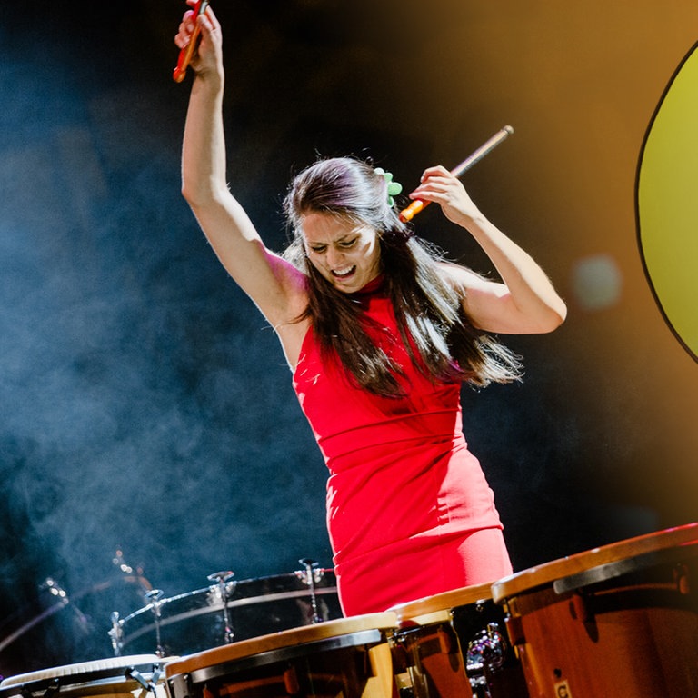 Percussionistin Vivi Vassileva (Foto: SWR, Simona Bedranek_Ueberschlag)