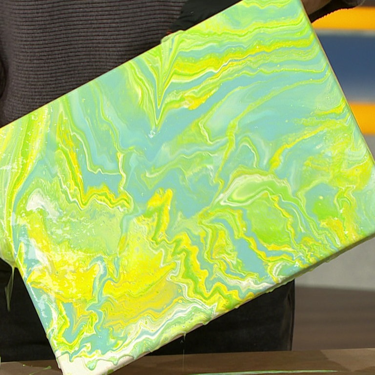 Acrylic Pouring-Leinwand