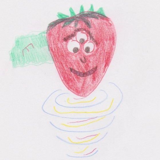 Alien mit drei Augen (Foto: Kindergeburtstagwerke) Alien mit drei Augen