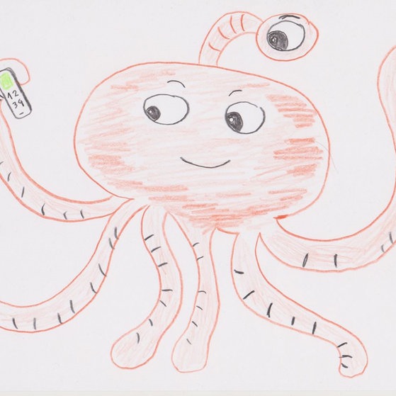 Qualle Alien (Foto: Kindergeburtstagwerke) Qualle Alien
