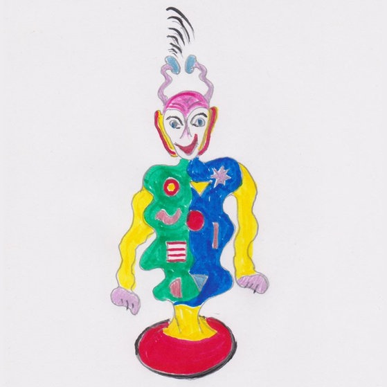 Clown Alien (Foto: Kindergeburtstagwerke) Clown Alien