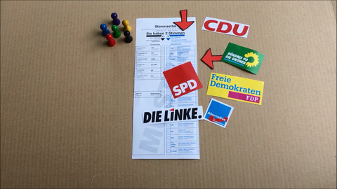 Wahlzettel mit Parteilogos (Foto: SWR, SWR)