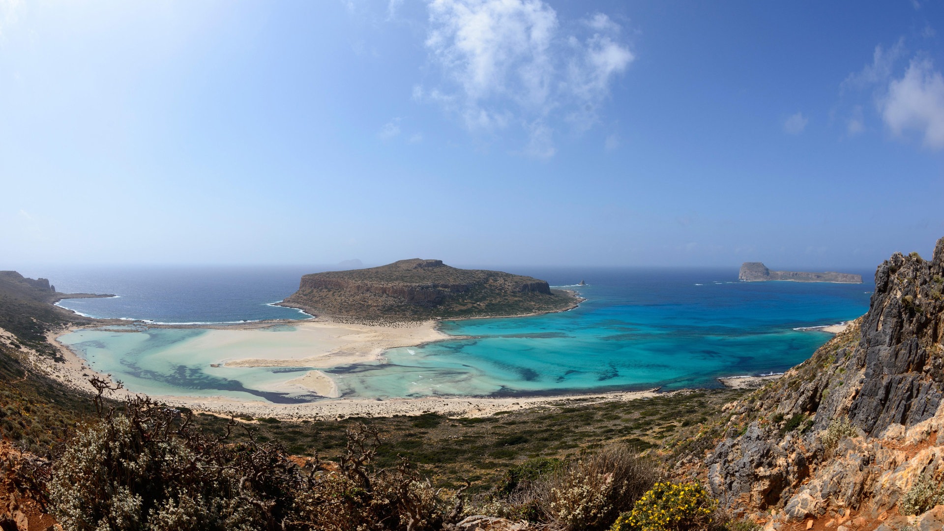 Foto: picture-alliance / Reportdienste, Bildagentur-online/McPhoto-Schol Lagune von Balos, Halbinsel Gramvousa, Gemeinde Kissamos, Regionalbezik Chania, Kreta, Griechenland (Foto: picture-alliance / Reportdienste, Bildagentur-online/McPhoto-Schol)
