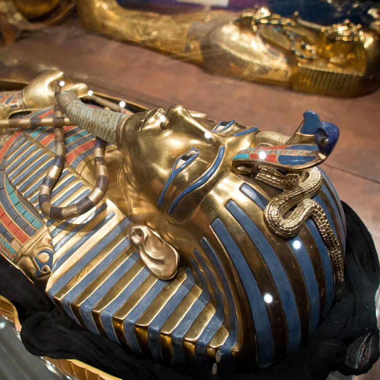 Die Goldmaske von Pharao Tutanchamun (Foto: dpa Bildfunk, Picture Alliance/dpa/Foto: Daniel Karmann)