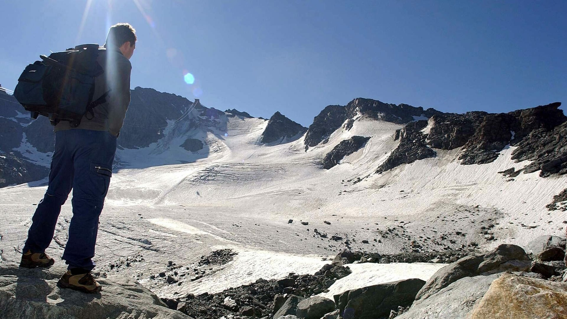 Der Mont Fort Gletscher bei Verbier in der Schweiz (Foto: dpa Bildfunk, Foto: Oliver Maire)