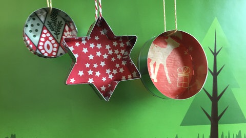 DIY-Weihnachtsbaum-Anhänger (Foto: SWR)