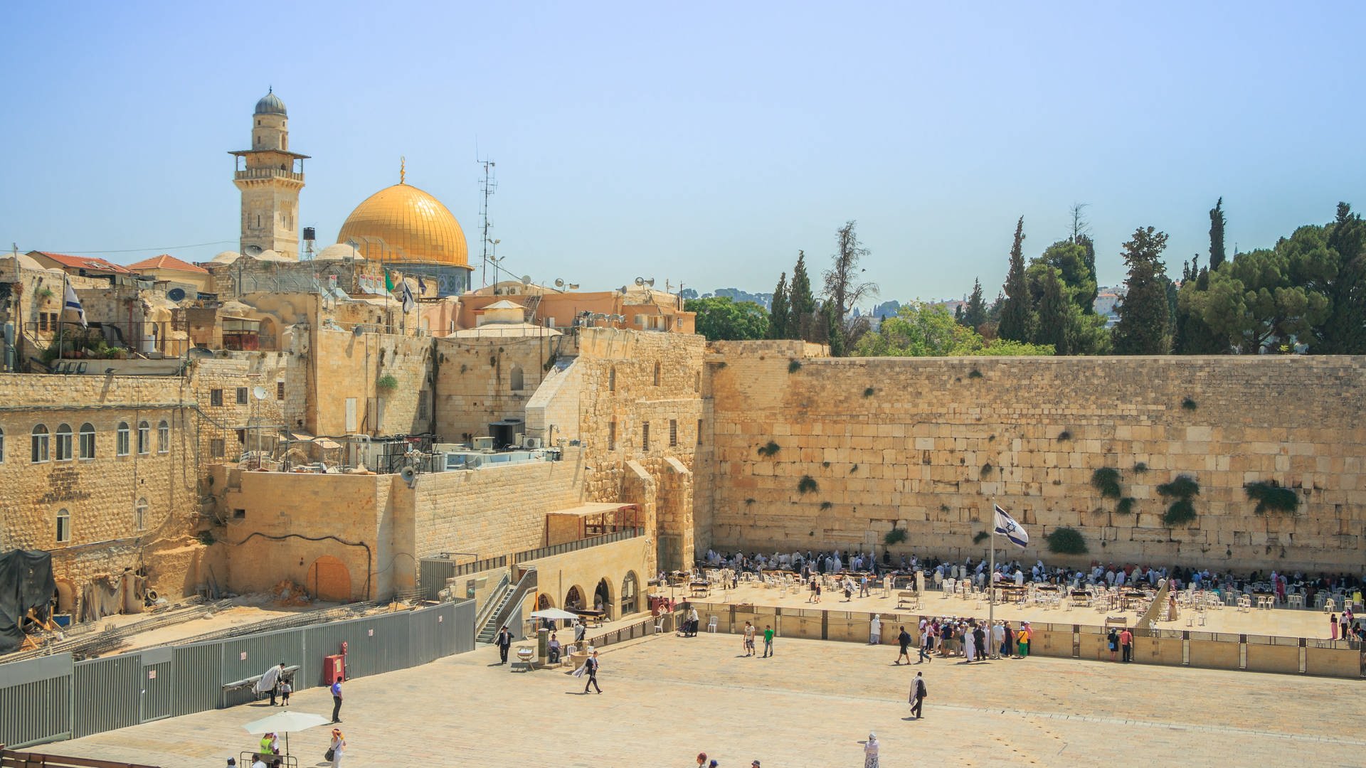 Klagemauer und Felsendom in Jerusalem (Foto: Colourbox)