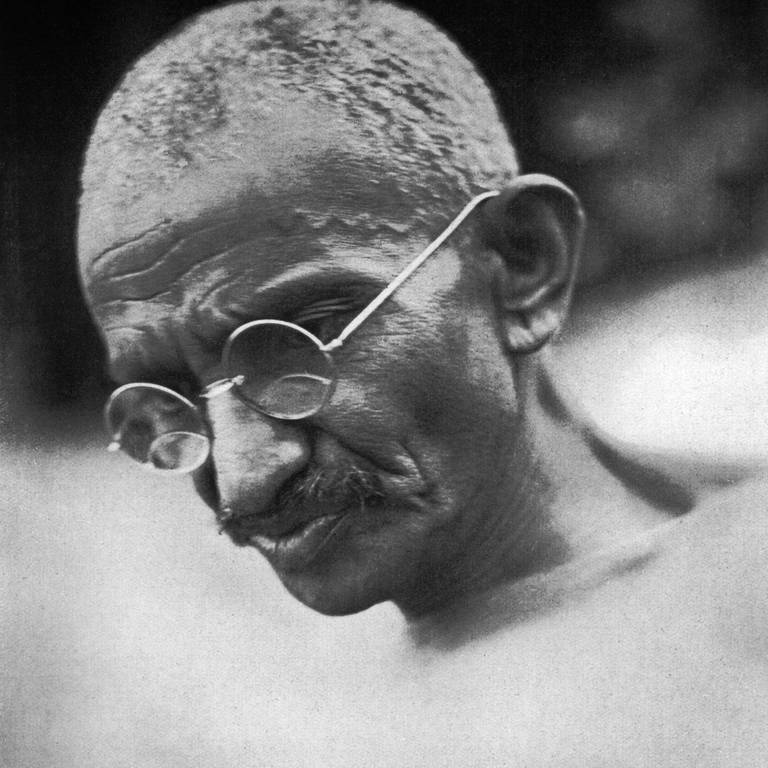 Undatiertes Porträt von Mahatma Gandhi (Foto: picture-alliance / Reportdienste, picture alliance / Bifab)