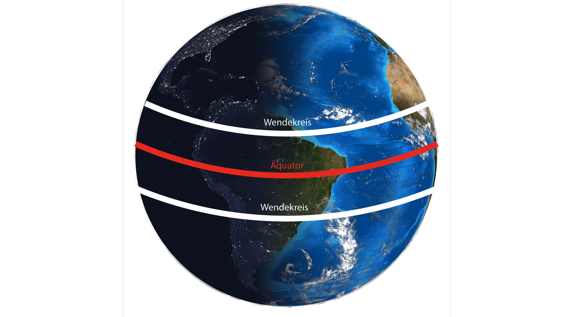 Die Erde - Die Wendekreise und der Äquator. (Foto: Colourbox, SWR)