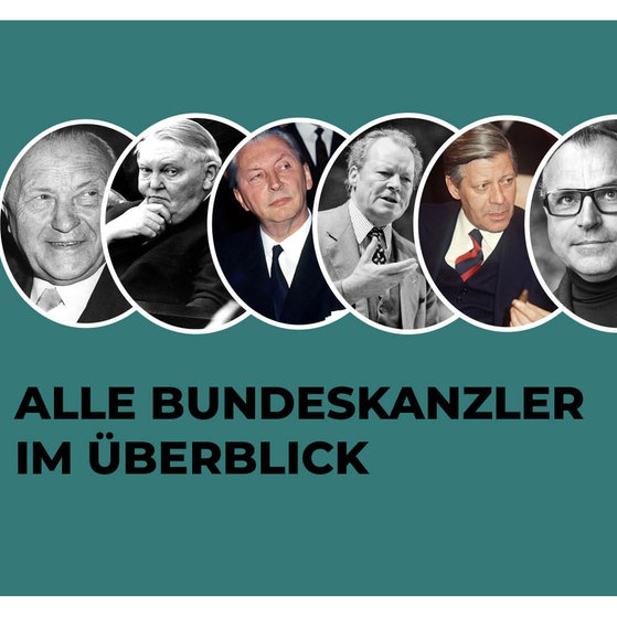 Foto: IMAGO, picture-alliance / Reportdienste, Picture Alliance/ Imago Images Bundeskanzler von 1949-heute (Foto: IMAGO, picture-alliance / Reportdienste, Picture Alliance/ Imago Images)