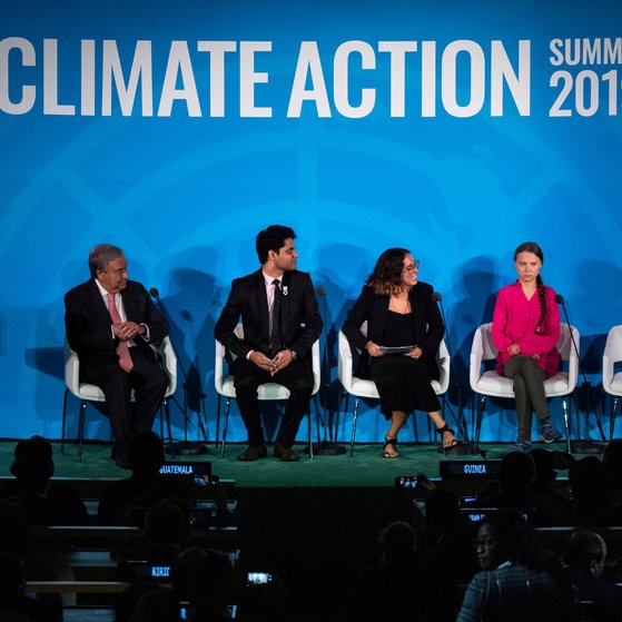Foto: picture-alliance / Reportdienste, picture alliance/AP Images | Makoto Murayama Greta bei der UN Klimakonferenz (Foto: picture-alliance / Reportdienste, picture alliance/AP Images | Makoto Murayama)