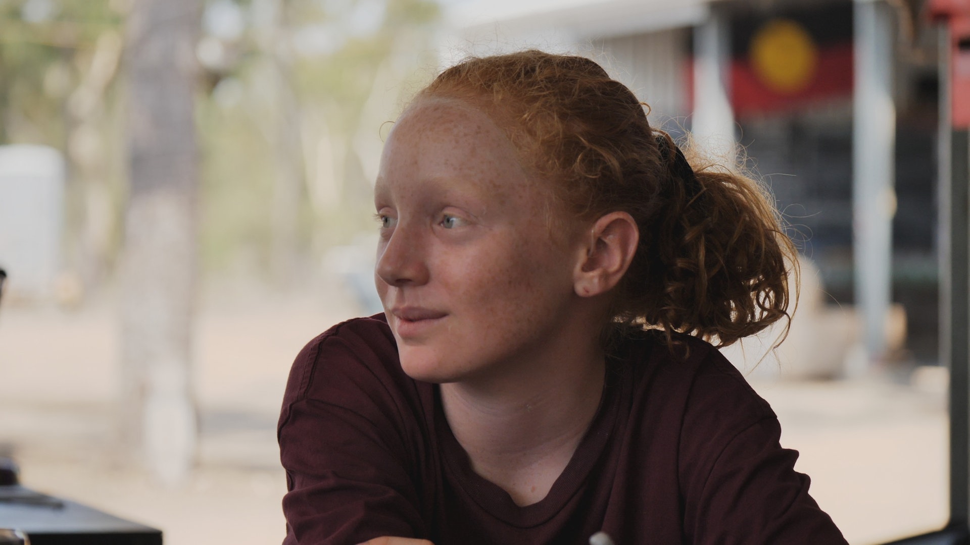 Foto: SWR, Irja von Bernstorff Sabyah aus Australien kämpft gegen Kohleabbau (Foto: SWR, Irja von Bernstorff)