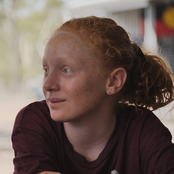Foto: SWR, Irja von Bernstorff Sabyah aus Australien kämpft gegen Kohleabbau (Foto: SWR, Irja von Bernstorff)