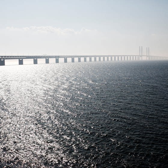 Die Öresund-Brücke ist der einzige Landweg zwischen Dänemark (Kopenhagen) und Schweden (Malmö) (Foto: Colourbox)