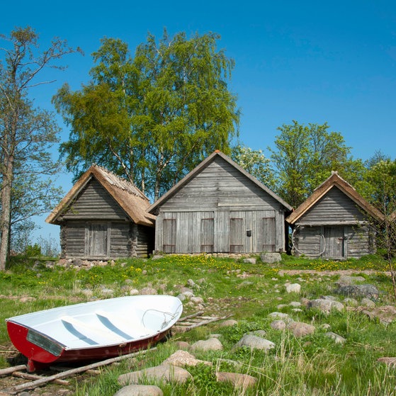 Fischerhütte am Kap von Altja. (Foto: picture-alliance / Reportdienste, imageBROKER Frauke Scholz) Fischerhütte am Kap von Altja.
