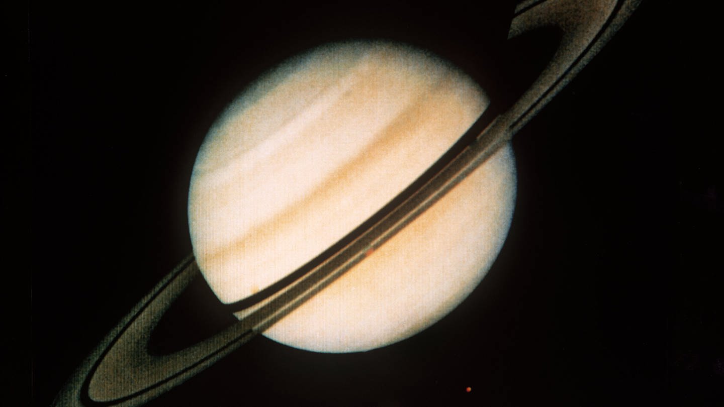 Satellitenaufnahme des Planeten Saturn (Foto: dpa Bildfunk, Picture Alliance)