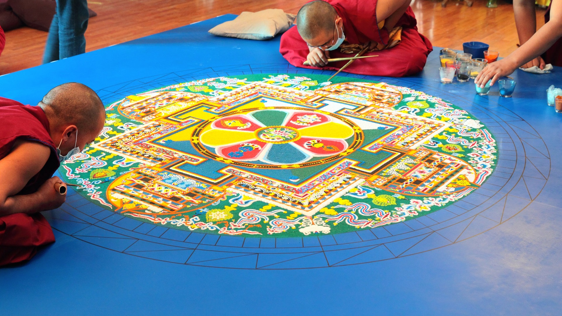 Foto: Colourbox Ein Sandmandala (Foto: Colourbox)