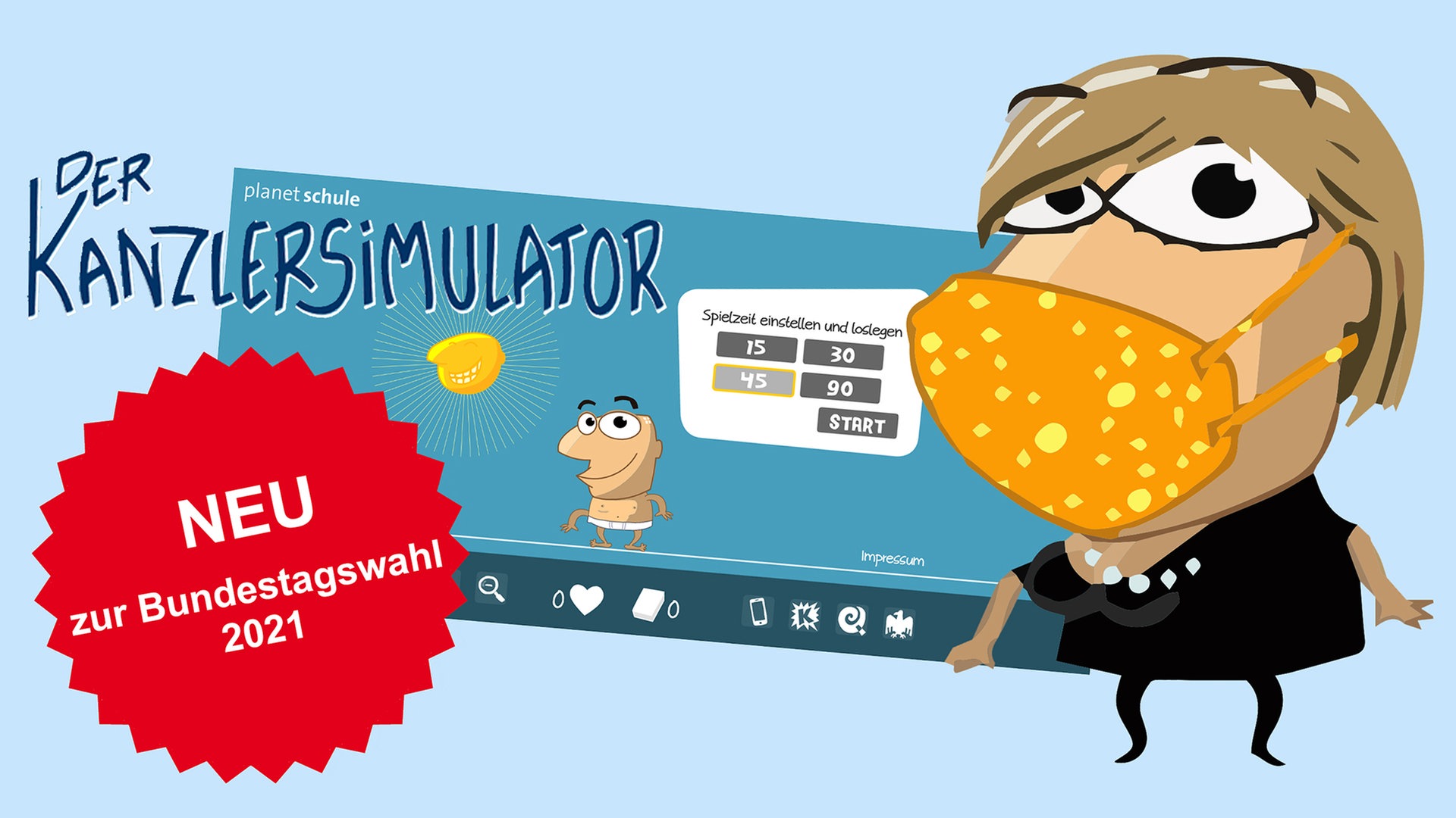 Foto: SWR, Planet Schule Der Kanzlersimulator (Foto: SWR, Planet Schule)