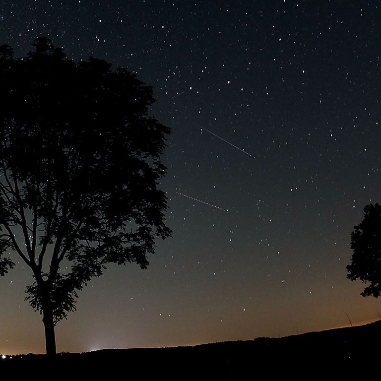 Sternenhimmel mit Sternschnuppen (Foto: picture-alliance / Reportdienste, dpa picture-alliance)