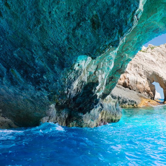 Blaue Grotte bei Zakynthos