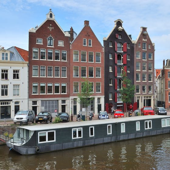 Häuserwand in Amsterdam
