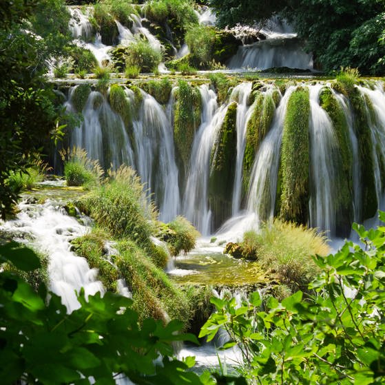 Ein Wasserfall der Plitvicer Seen