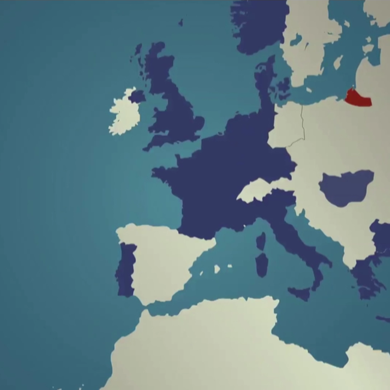 Grafik-Karte der NATO Staaten.